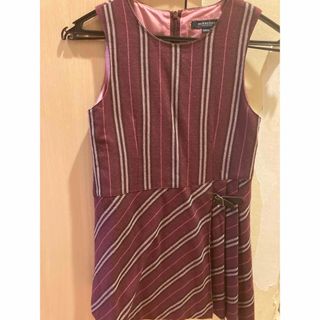 バーバリー(BURBERRY) 子供 ワンピース(女の子)(レッド/赤色系)の
