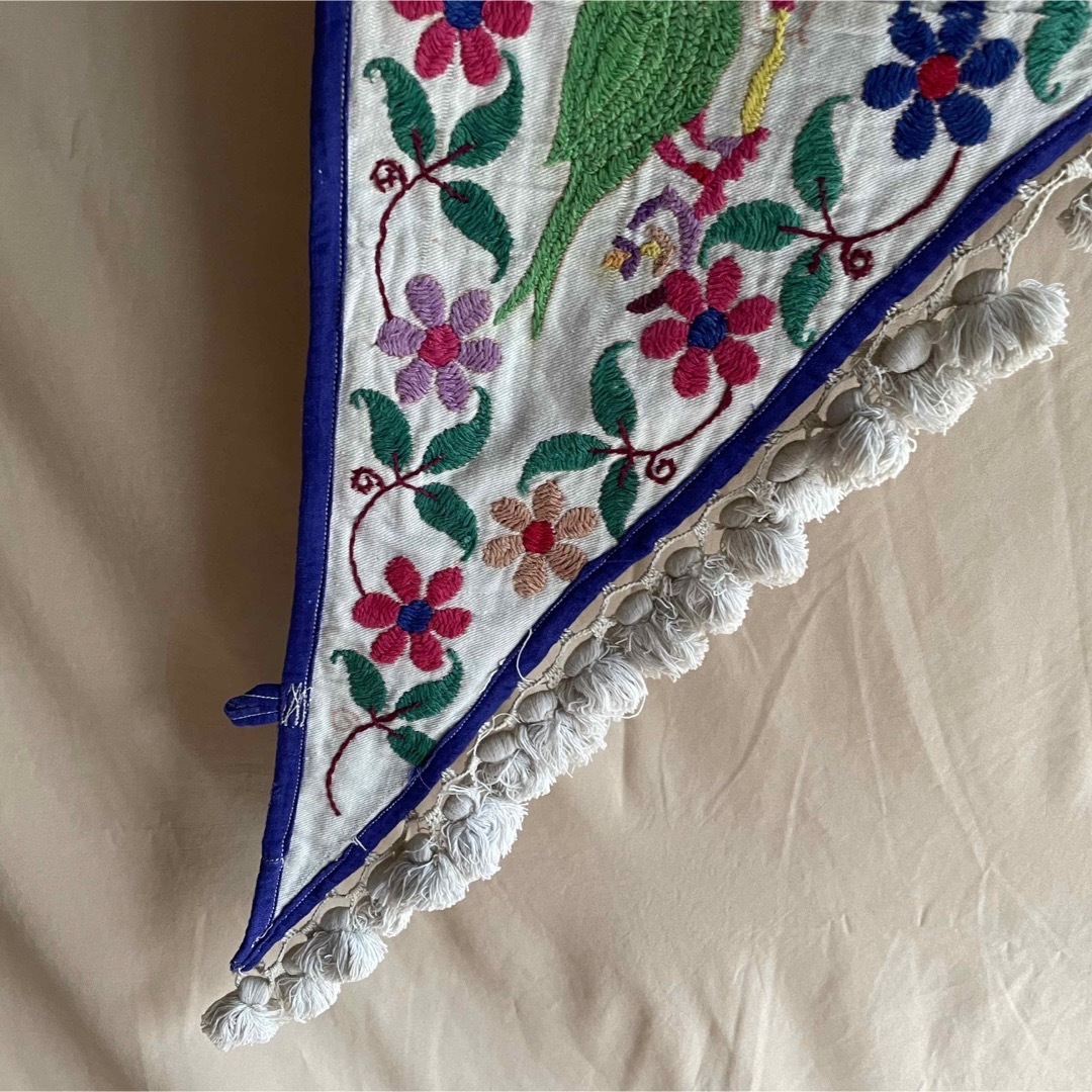 即納|送料無料 インド古布 インド刺繍 トーラン インドのれん