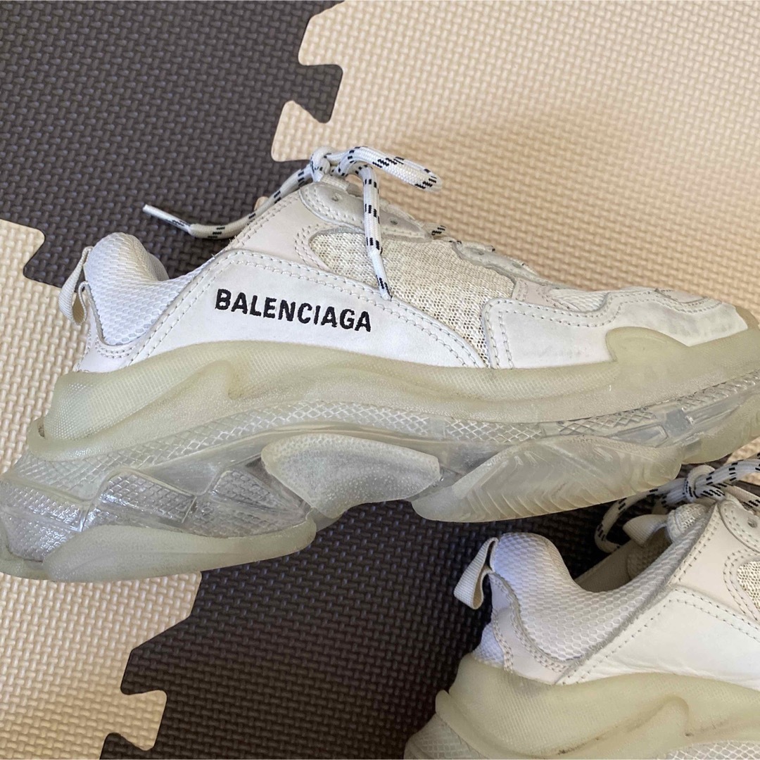 最終値下げ BALENCIAGA トリプルs クリアソール ホワイト レディース