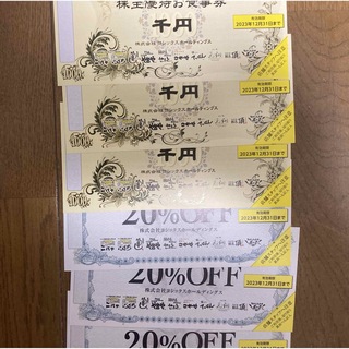 ヨシックス 株主優待券 3000円分+20%OFF券3枚の通販 by たか's shop ...