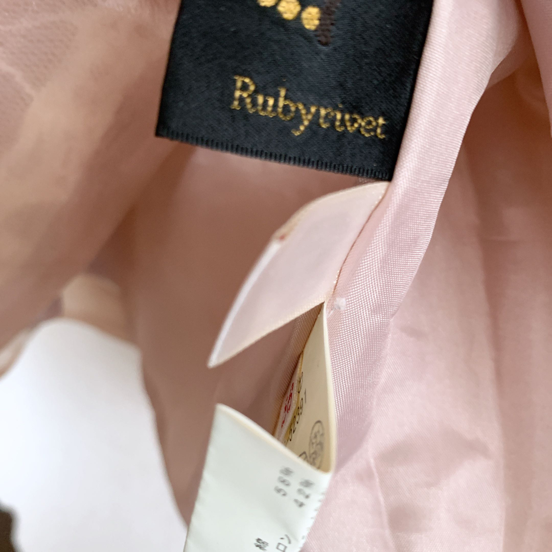 Rubyrivet - 【美品】Rubyrivet 花柄 シースルー ワンピース