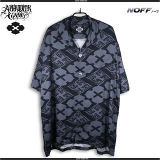 GAKKIN BUDSPOOL 花罰 麻 PATTERN SHIRT 舐達麻XL(シャツ)