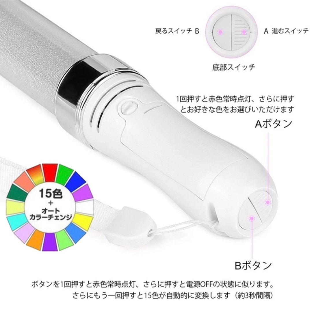 新品 未使用 LED ペンライト キンブレ 本体 1本 コンサート ライブ エンタメ/ホビーのタレントグッズ(アイドルグッズ)の商品写真