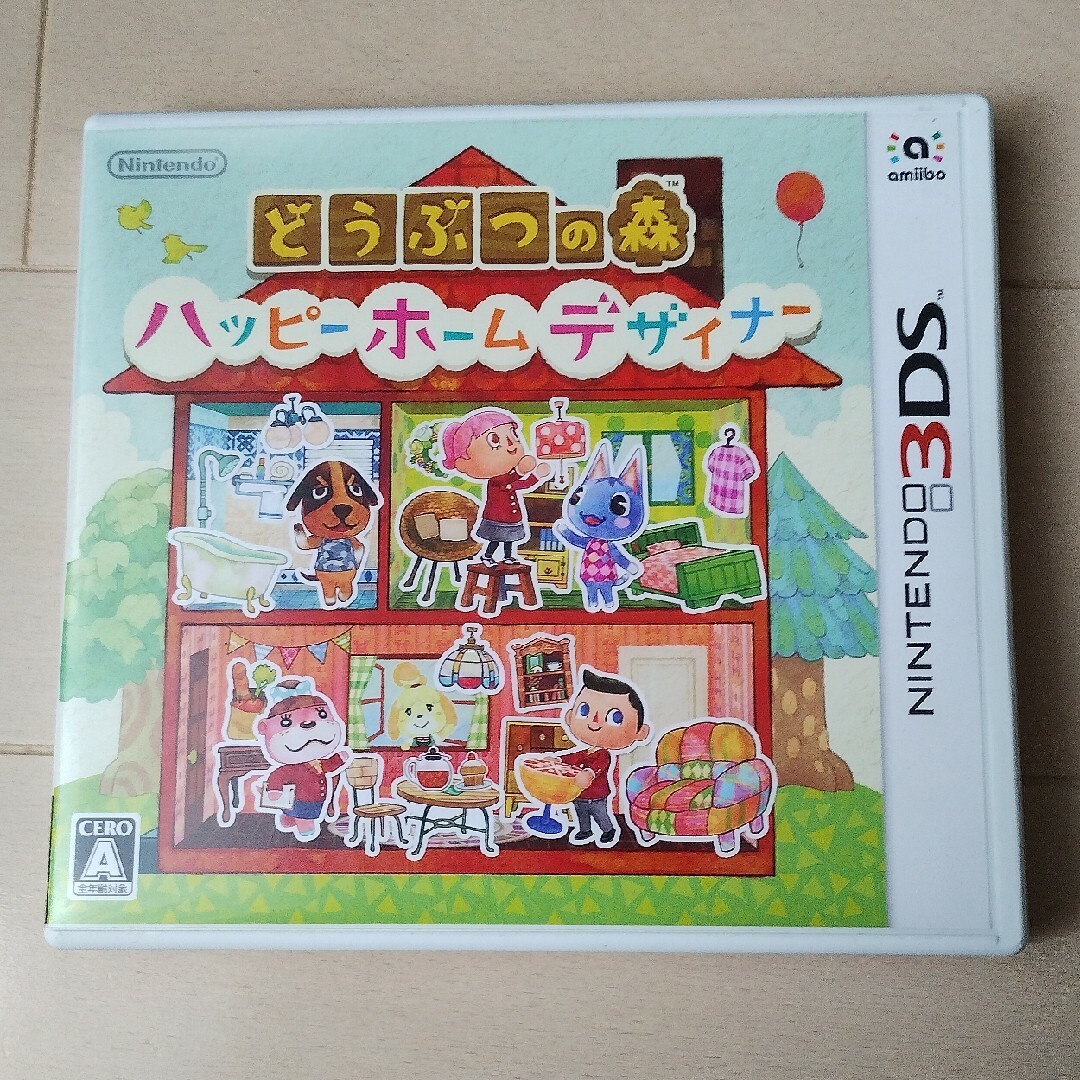 ニンテンドー3DS(ニンテンドー3DS)のどうぶつの森 ハッピーホームデザイナー 3DS エンタメ/ホビーのゲームソフト/ゲーム機本体(携帯用ゲームソフト)の商品写真