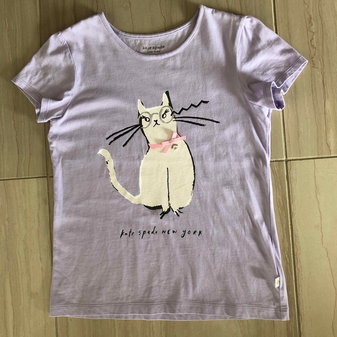 美品ケイト・スペードワンピース150と、ケイト・スペード濃紺Tシャツ-