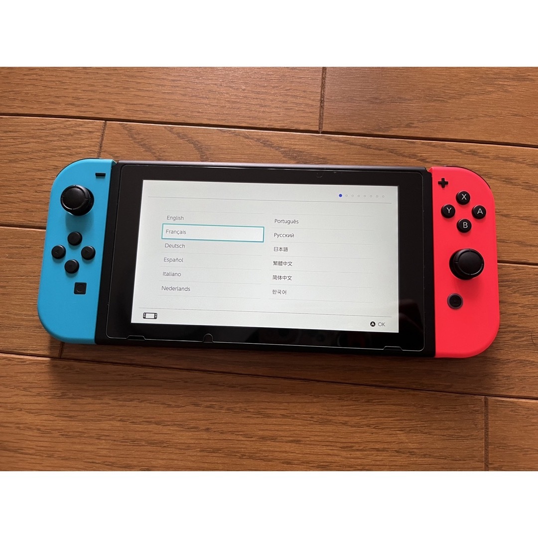 Nintendo Switch - 任天堂 Switch JOY-CON（L）ネオンブルー／（R ...