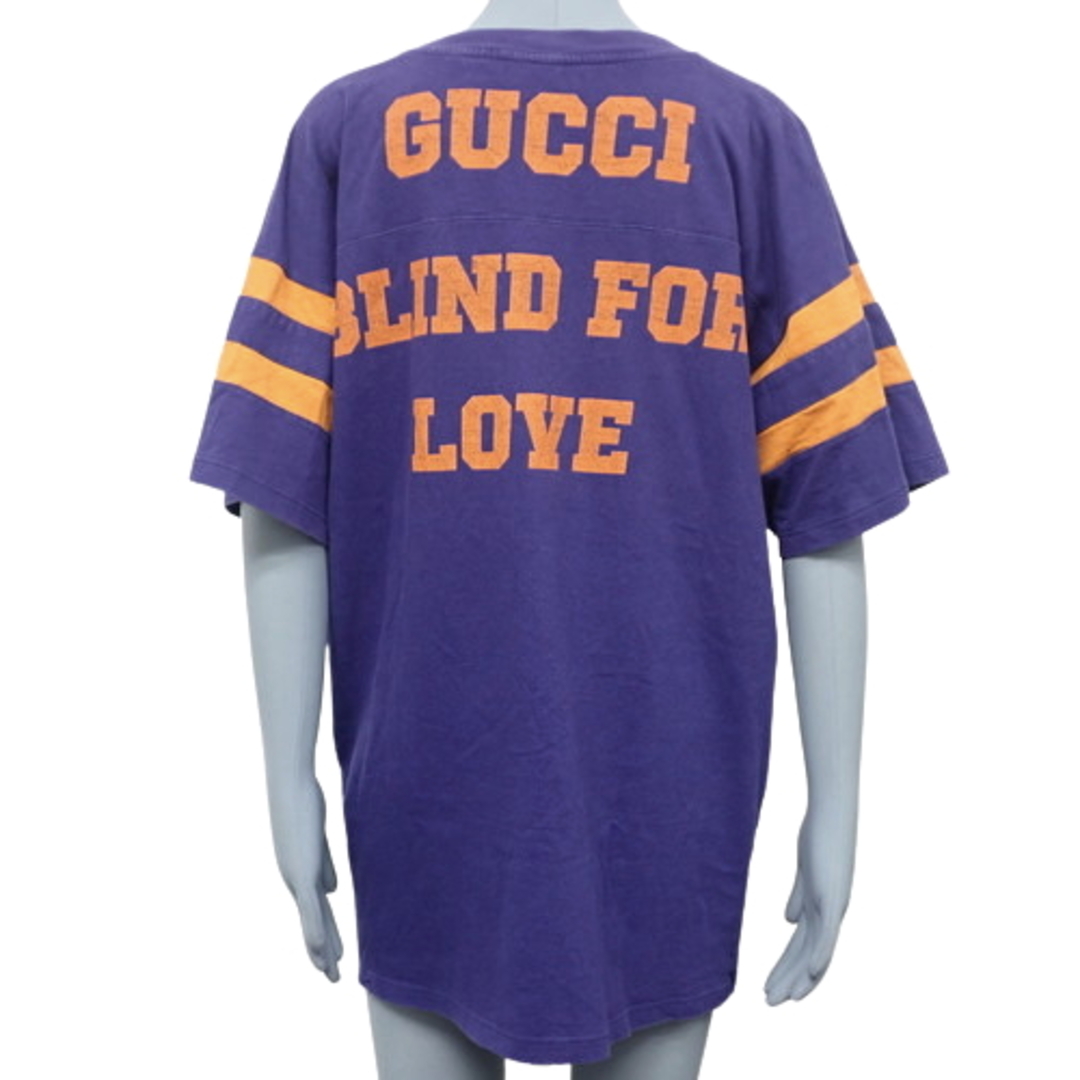 グッチトップス 25 Eschatology and Gucci Loved Tシャツ コットン パープル紫 オレンジ橙 40802062466
