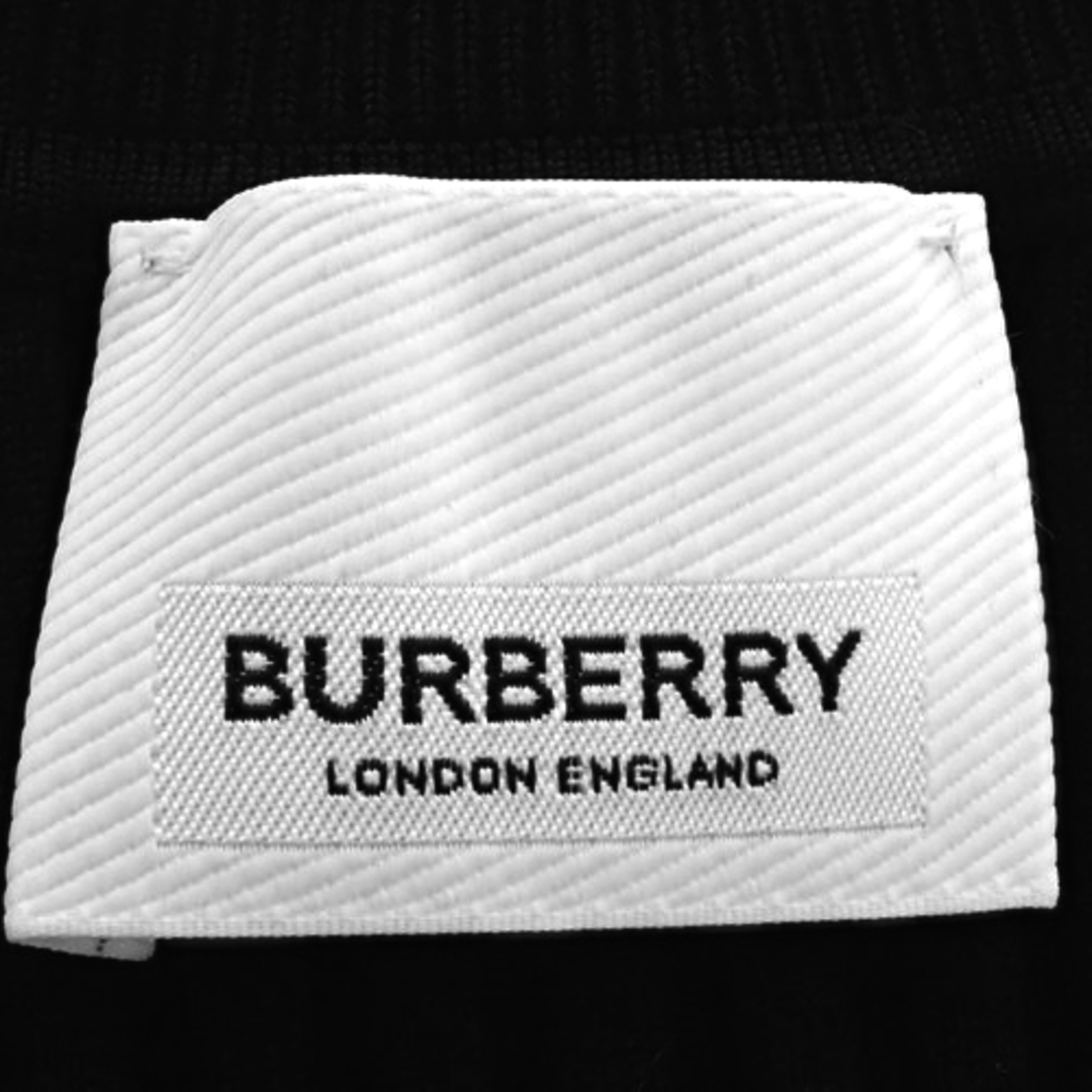 BURBERRY(バーバリー)のバーバリーセットアップ/ワンピース リブニット 切り替えし ワンピース ニット：ウール モヘヤ/スカート： シルク ナイロン ポリウレタン ブラック黒 40802061541 レディースのワンピース(ミニワンピース)の商品写真