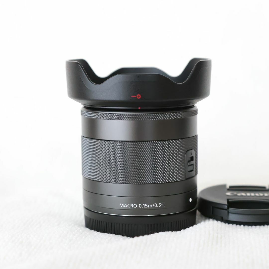 値段通販 EF-M11-22mm F4-5.6 IS STM レンズフード付き 家電・スマホ