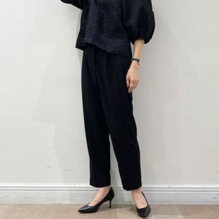 デミルクスビームス(Demi-Luxe BEAMS)のDemi-Luxe BEAMS / ウエストゴム 1タックパンツ　38 ブラック(その他)