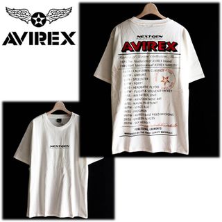 アヴィレックス(AVIREX)の《アヴィレックス》新品 ビッグロゴ・メッセージ ステッチワークTシャツ L(Tシャツ/カットソー(半袖/袖なし))