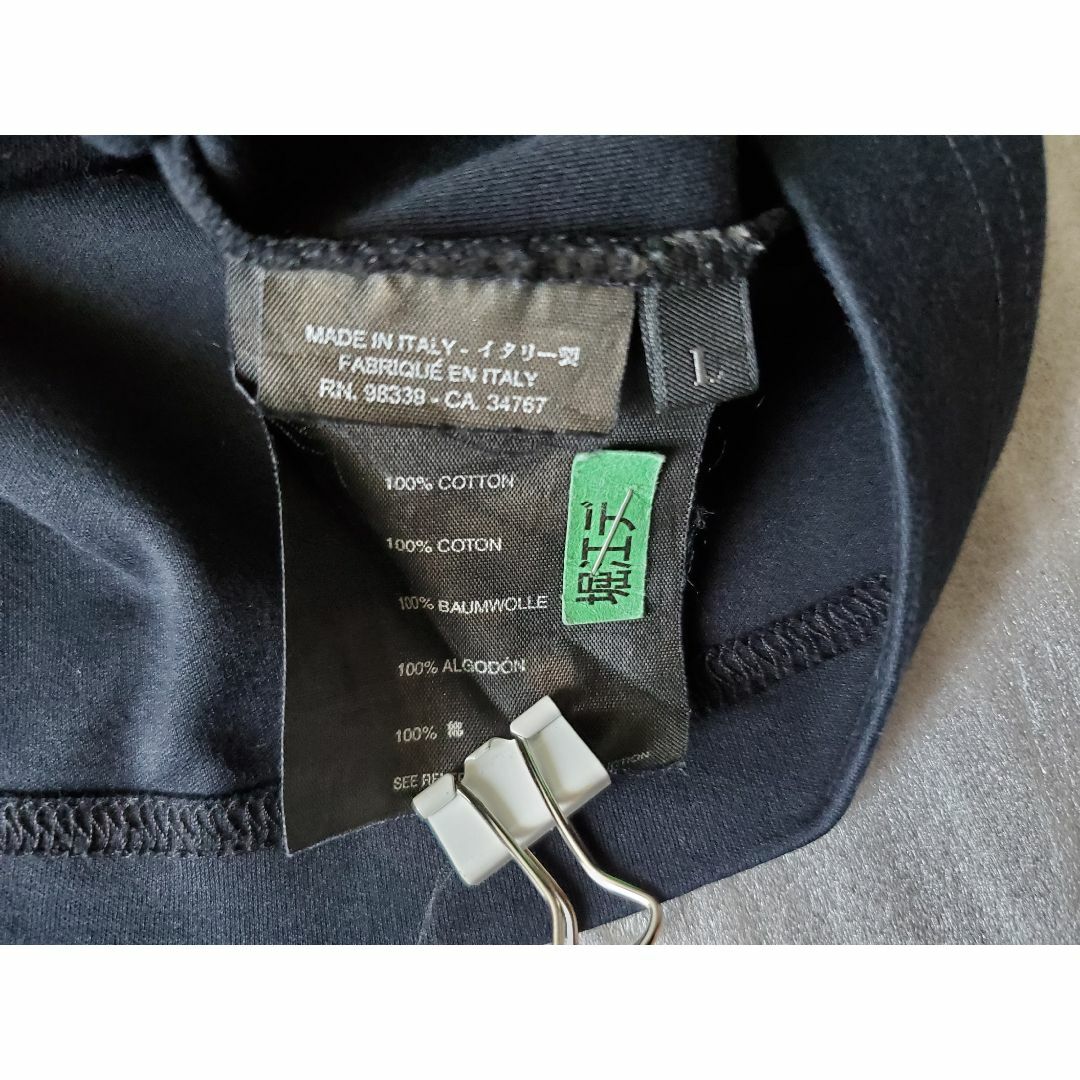 プラダスポーツPRADA半袖VネックTシャツ黒L直営店購入品クリーニング済