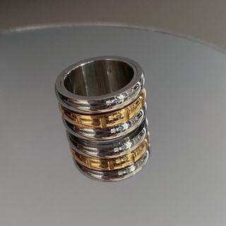 リムアーク(RIM.ARK)のContrast center wide ring No.934(リング(指輪))