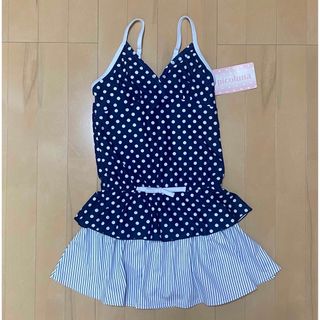 新品タグ付き 女児 水着 ドットタンキニ セパレート 2点セット(水着)