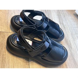 白木/黒塗り ENFOLD シューズ サンダル | test.cubadirectholidays.co.uk