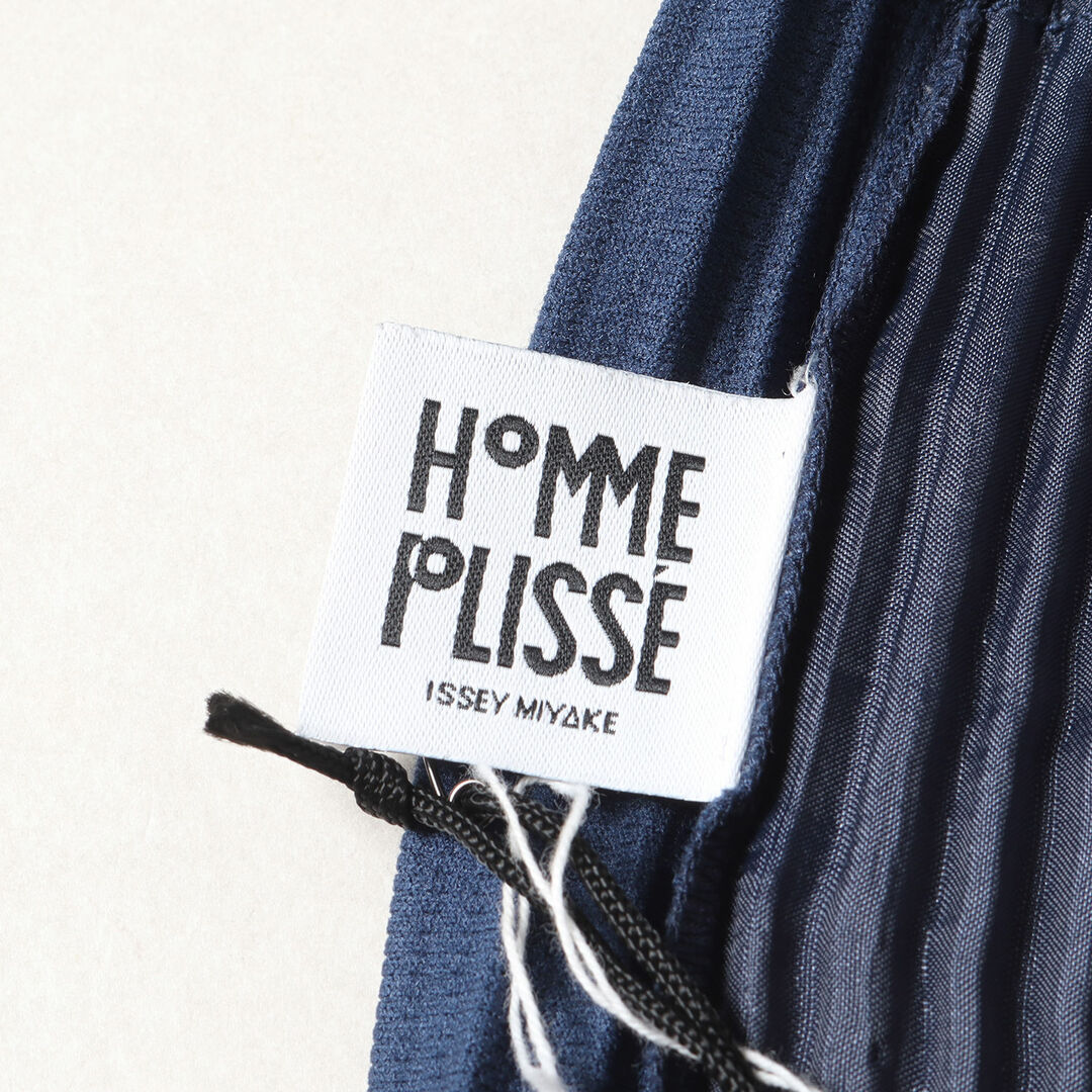 ISSEY MIYAKE イッセイミヤケ パンツ サイズ:1 22SS プリーツ イージー トラウザー パンツ HOMME PLISSE ネイビー 紺  ボトムス ズボン リラックス 【メンズ】