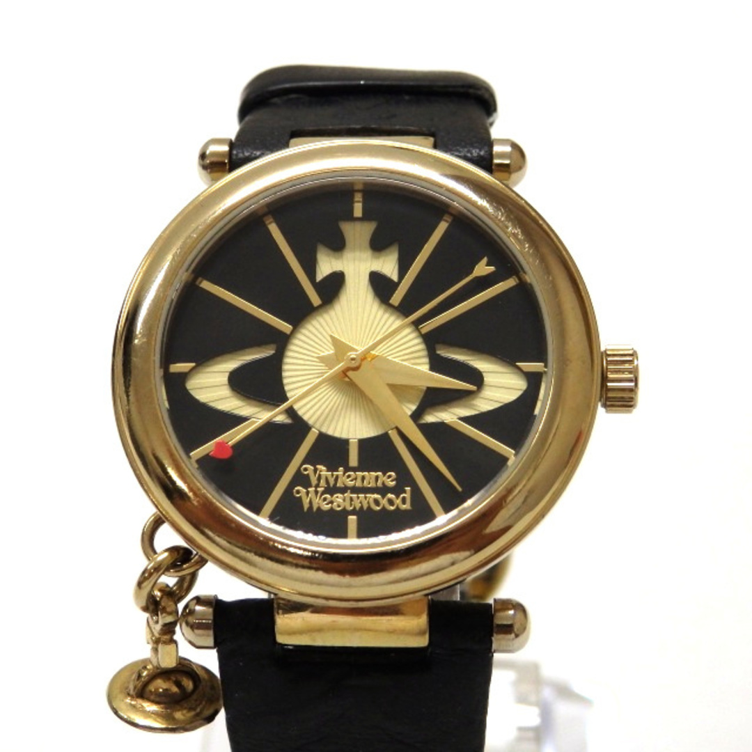 ヴィヴィアンウエストウッド オーブモチーフ クオーツ 腕時計 VV006BKGD