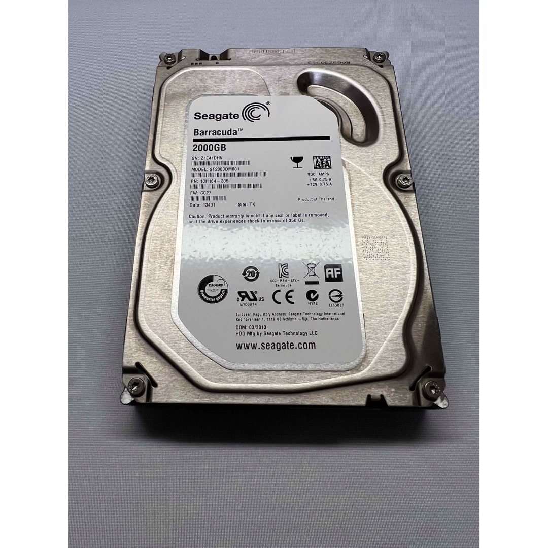 Seagate ST3000DM008 HDD 3TB 2台