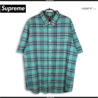 シュプリーム(Supreme)のシュプリーム SUPREME タータン チェック ボタンダウン シャツ 半袖(シャツ)