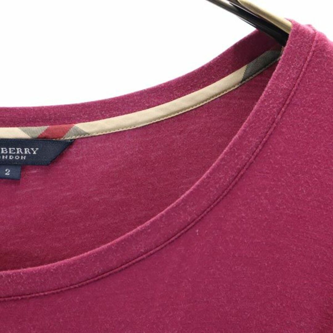 BURBERRY - バーバリー 日本製 三陽商会 半袖 Tシャツ 2 赤系 BURBERRY