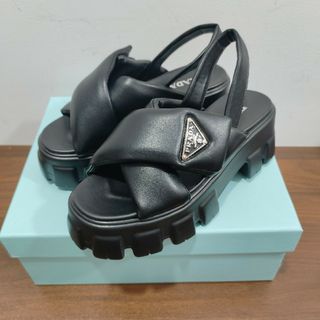 PRADA - 【極上美品✨】プラダ サンダル 35-22.5箱付きブラック