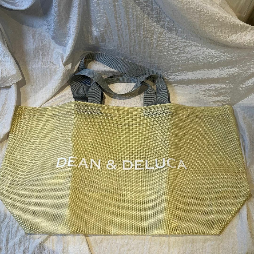 DEAN&DELUCA メッシュトート　イエロー　BIG　L 新品未使用 5