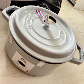 ストウブ(STAUB)の新品　ストウブ STAUB ピコ・ココット ラウンド 22cm グレー　灰色(鍋/フライパン)