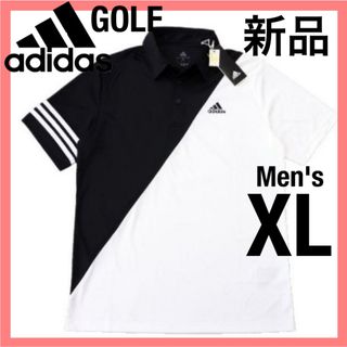 アディダス(adidas)のadidas ゴルフポロシャツ 半袖ポロシャツ ゴルフウェア ドライシャツ XL(ウエア)