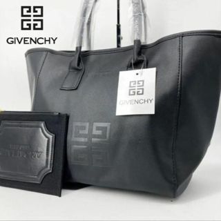 ジバンシィ(GIVENCHY)の【正規品】GIVENCHY ジバンシー トートバッグ ポーチ付 A4可 ブラック(トートバッグ)