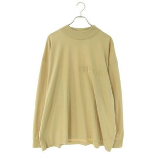 フィアオブゴッド(FEAR OF GOD)のフォグ  ESSENTIALS L/S Tee Sand フロントロゴ長袖カットソー  メンズ L(Tシャツ/カットソー(七分/長袖))