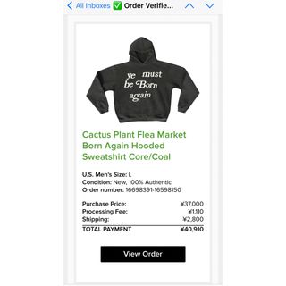 FEAR OF GOD - CPFM Ye must be born again hoodie Lサイズの通販 by ...