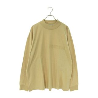 フィアオブゴッド(FEAR OF GOD)のフォグ  ESSENTIALS L/S Tee Sand フロントロゴ長袖カットソー メンズ L(Tシャツ/カットソー(七分/長袖))