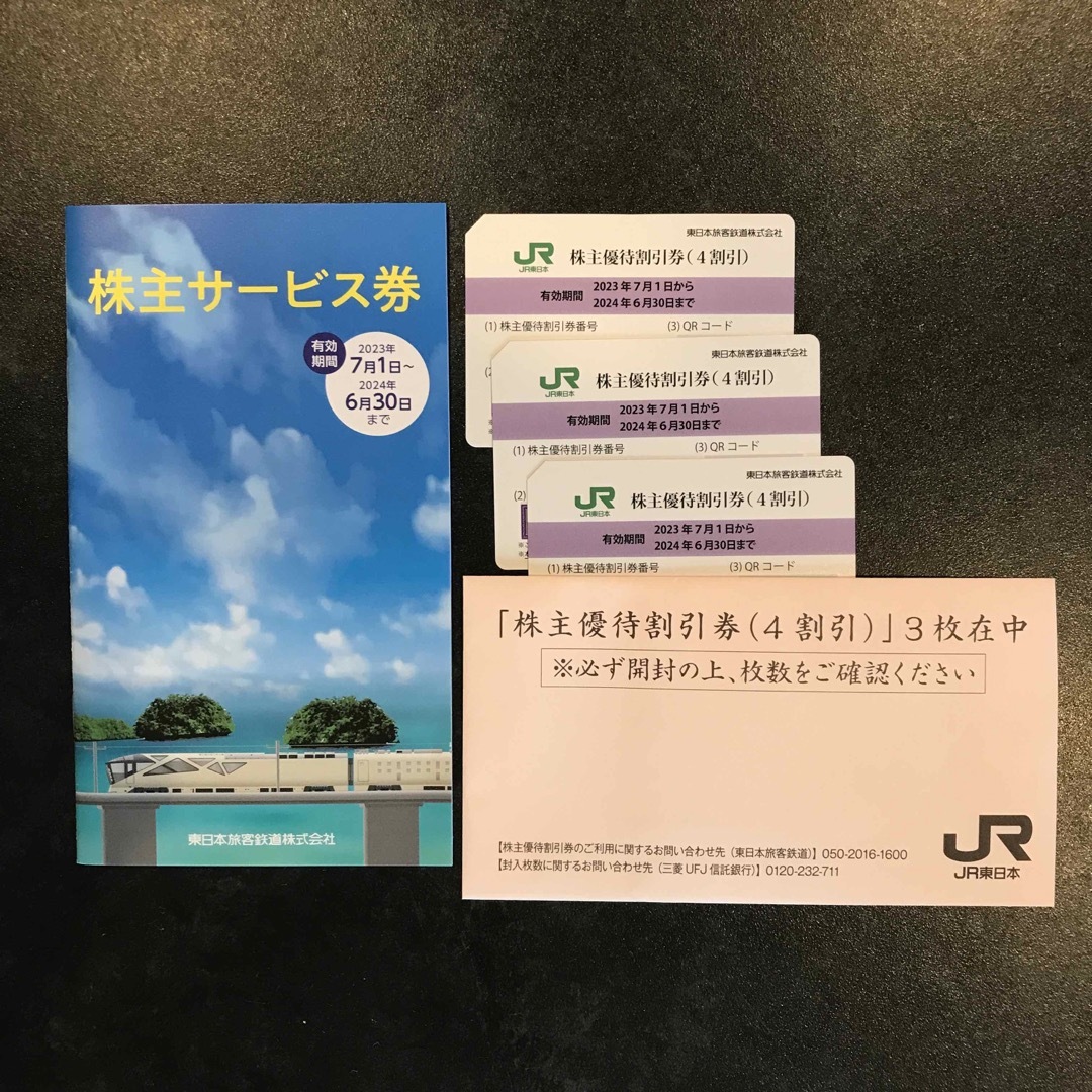 JR(ジェイアール)のJR東日本 株主優待券 チケットの優待券/割引券(その他)の商品写真