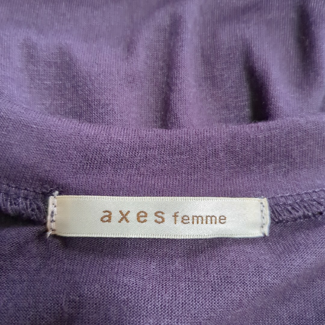 axes femme(アクシーズファム)のaxes femme　アクシーズファム　レディース半袖カットソー　半袖Tシャツ レディースのトップス(カットソー(半袖/袖なし))の商品写真