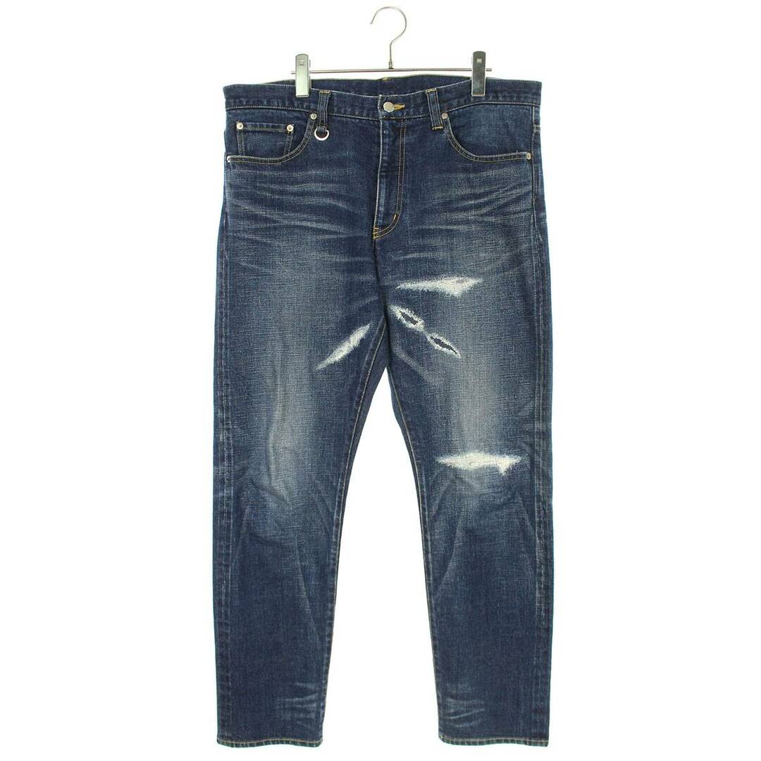 ユニフォームエクスペリメント  22SS  UE-220033 DAMAGED DENIM PANTS ダメージ加工デニムパンツ  メンズ 4