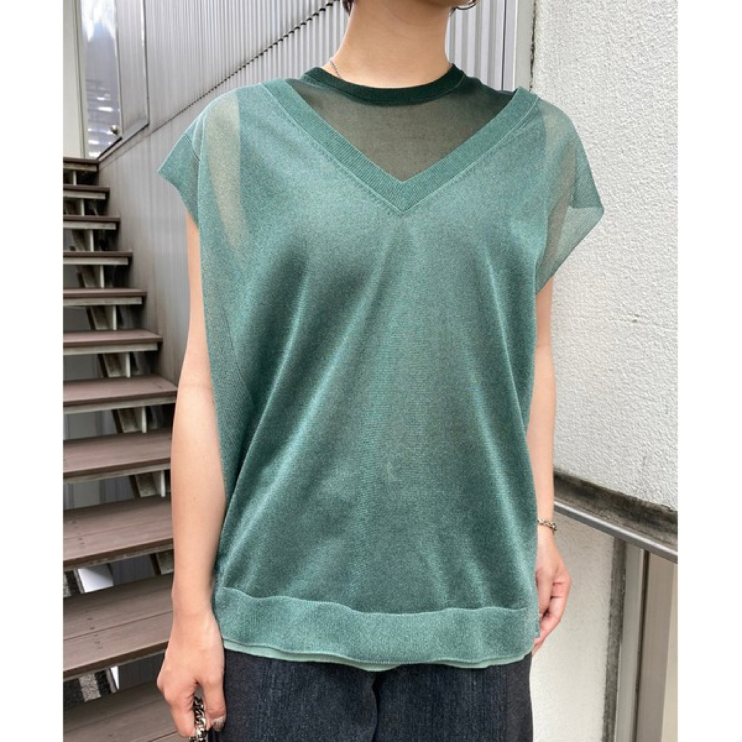 Ameri VINTAGE LAME TANK VEST SET TOP レディースのレディース その他(セット/コーデ)の商品写真