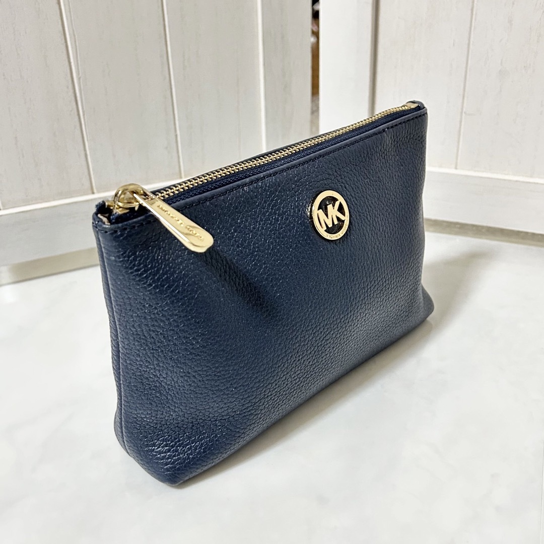 美品　MICHAEL KORS マイケルコース　ネイビー　ポーチ