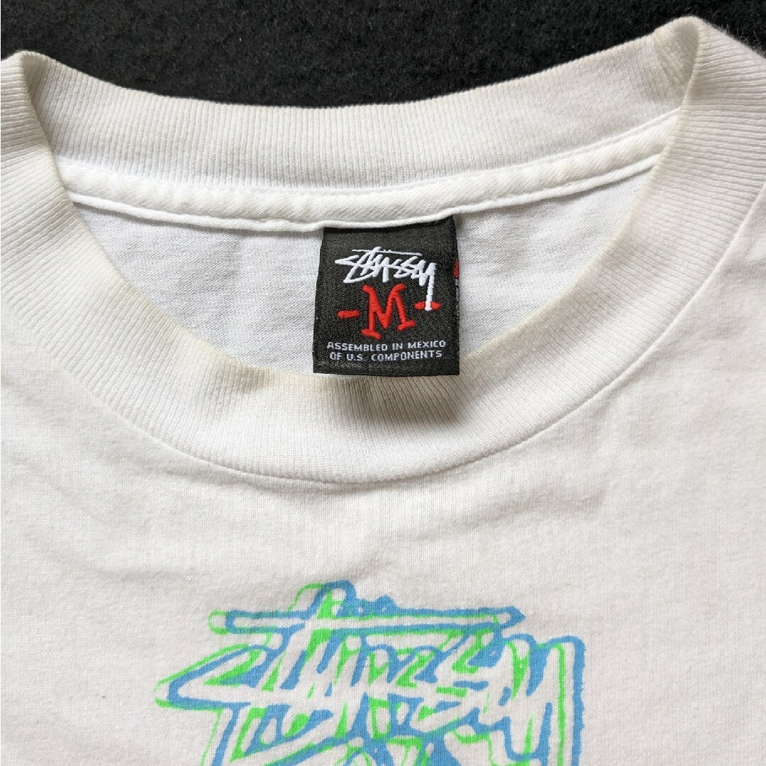 STUSSY - STUSSY 王冠 KNOWLEDGE IS KING Tシャツ Mサイズ 白色 STUSSY - STUSSY 王冠 KNOWLEDGE IS KING Tシャツ Mサイズ 白色