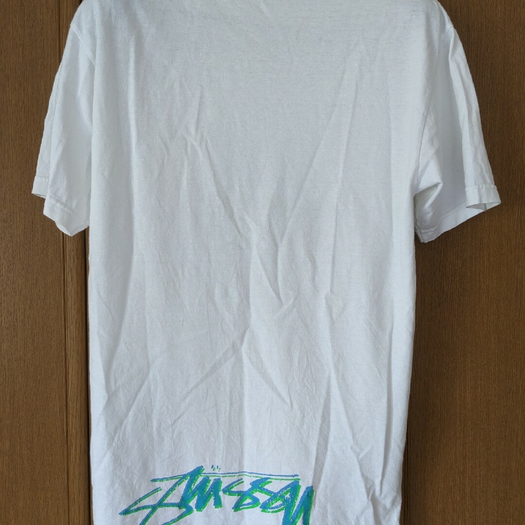 STUSSY - STUSSY 王冠 KNOWLEDGE IS KING Tシャツ Mサイズ 白色 STUSSY - STUSSY 王冠 KNOWLEDGE IS KING Tシャツ Mサイズ 白色