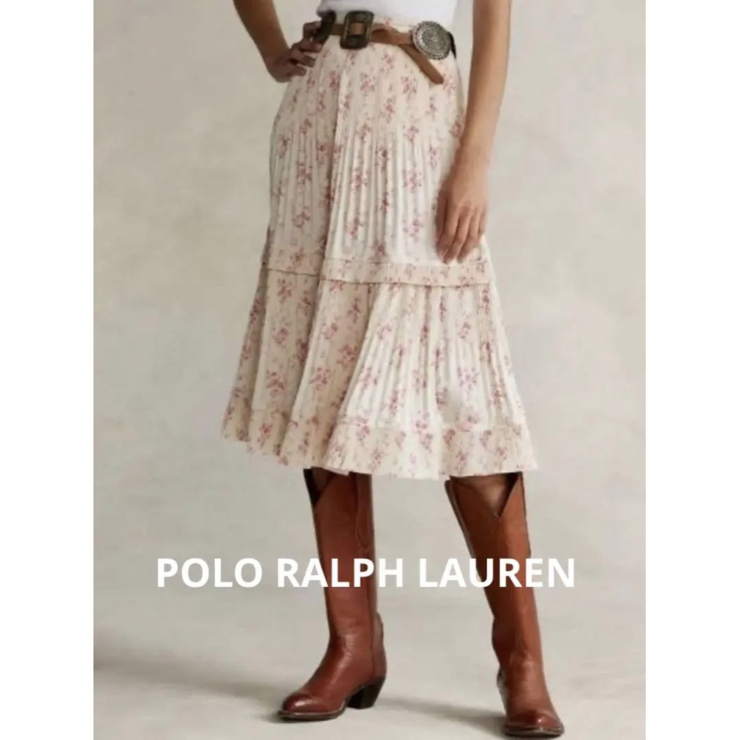 POLO RALPH LAUREN - POLO ラルフローレン 花柄 スカート プリーツ