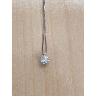 0.6ct ダイヤモンド　ネックレス　プラチナ(ネックレス)