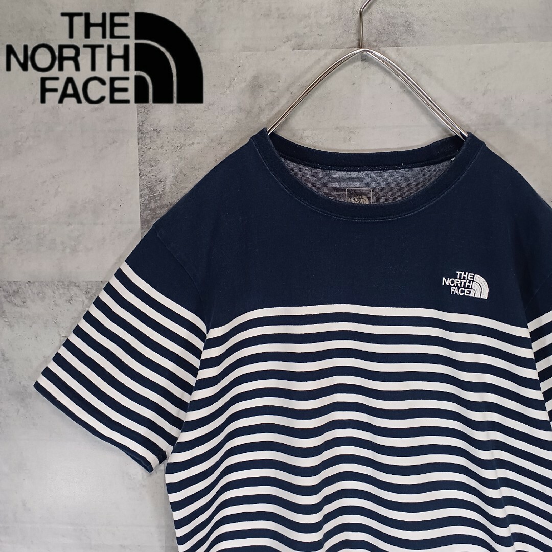 THE NORTH FACE ザノースフェイス メンズTシャツ M ボーダー