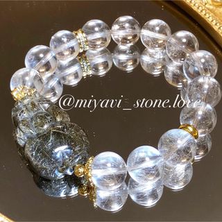 ルチル貔貅&ホワイトルチルのブレスレット💫💫の通販 by