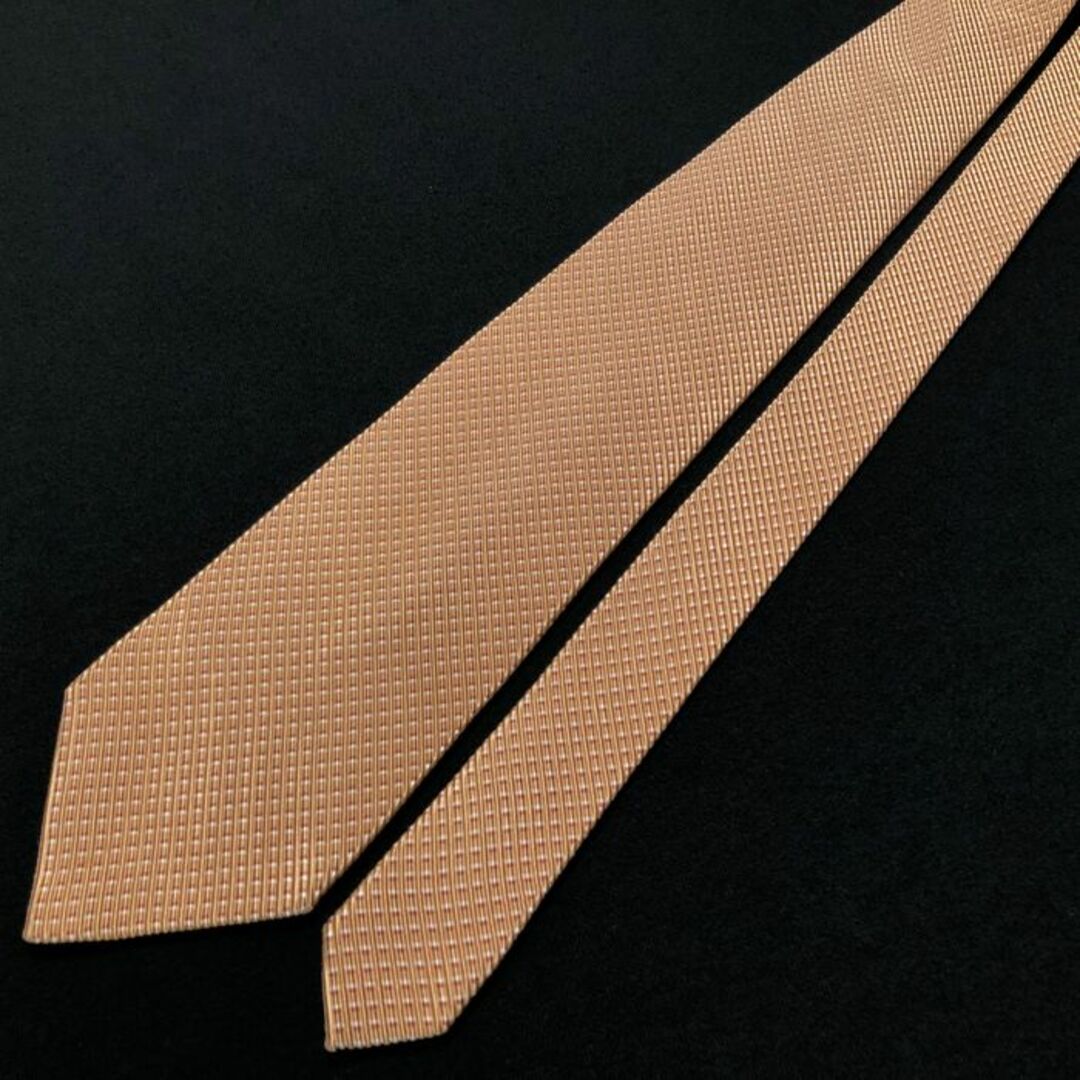 TAKEO KIKUCHI(タケオキクチ)のタケオキクチ ドットレジメンタル オレンジ ネクタイ コットン A104-E07 メンズのファッション小物(ネクタイ)の商品写真