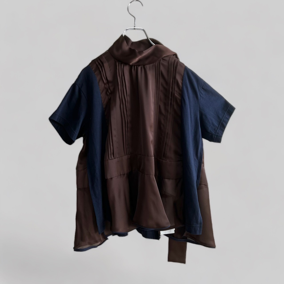 新品 sacai サカイ トップス シャツ 半袖 - 通販 - hydro-mineral.net