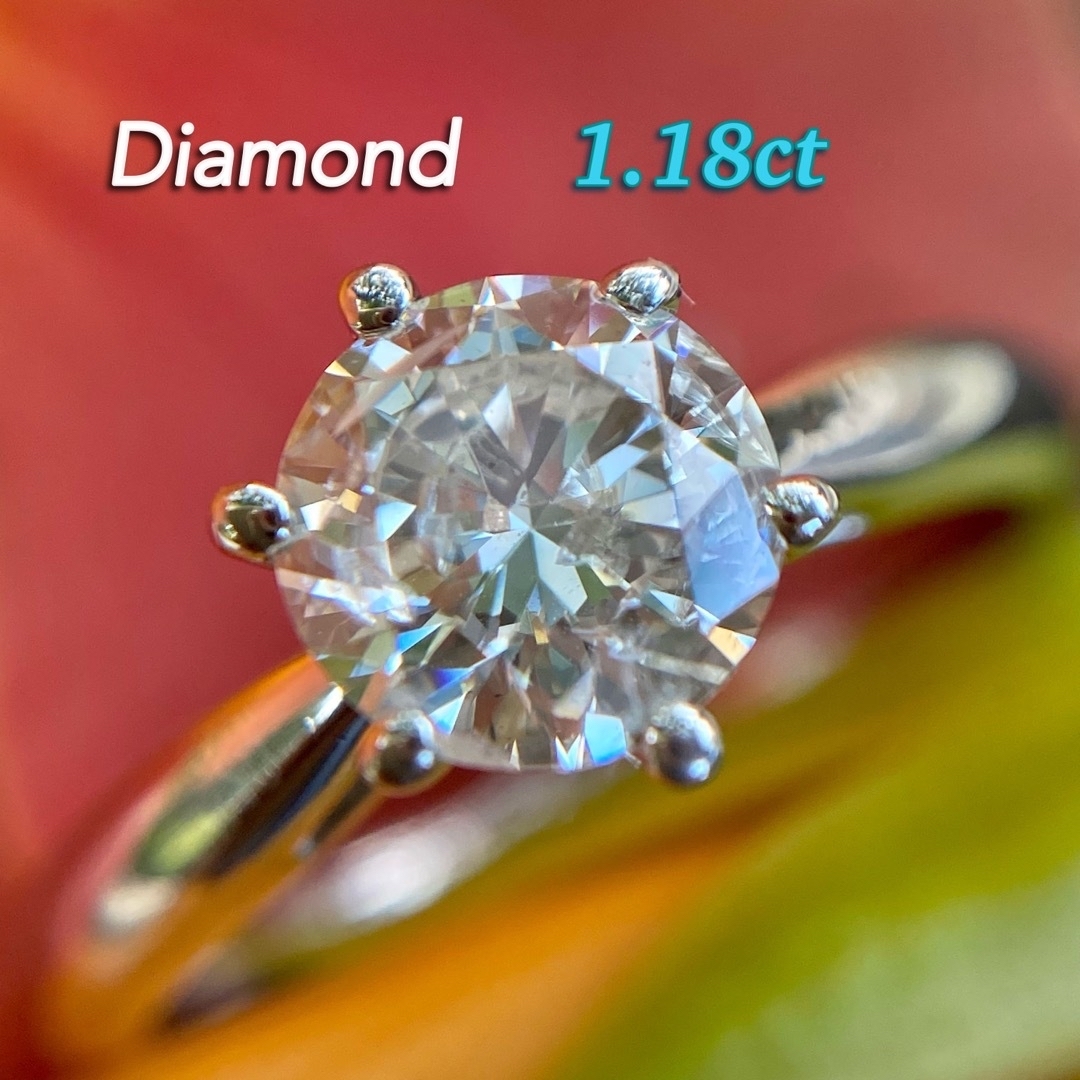 輝きの良い大粒  1.18ct  ダイヤモンド リング レディースのアクセサリー(リング(指輪))の商品写真