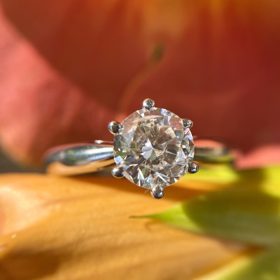 輝きの良い大粒  1.18ct  ダイヤモンド リング レディースのアクセサリー(リング(指輪))の商品写真