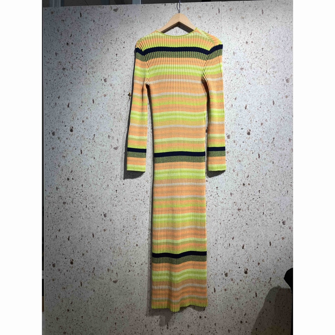 AMERI MULTI BODER KNIT DRESS 1