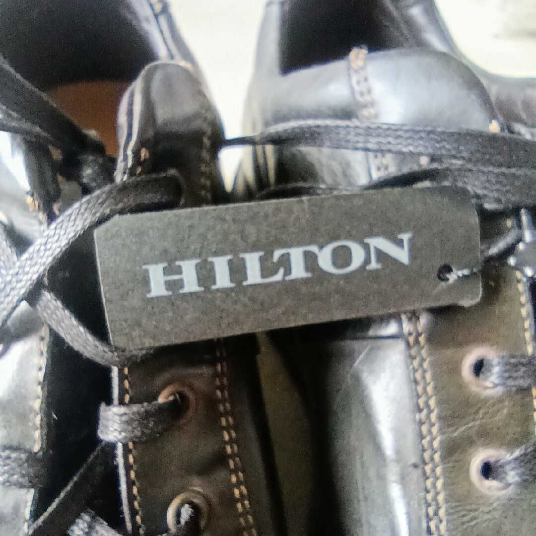 HILTON TIME(ヒルトンタイム)の新品 未使用 HILTONレザースニーカー MADE IN ITALY 25.0 メンズの靴/シューズ(スニーカー)の商品写真