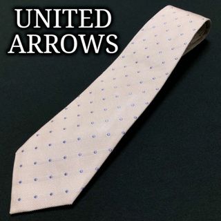 ユナイテッドアローズ(UNITED ARROWS)のユナイテッドアローズ ドット ピンク ネクタイ A104-F01(ネクタイ)